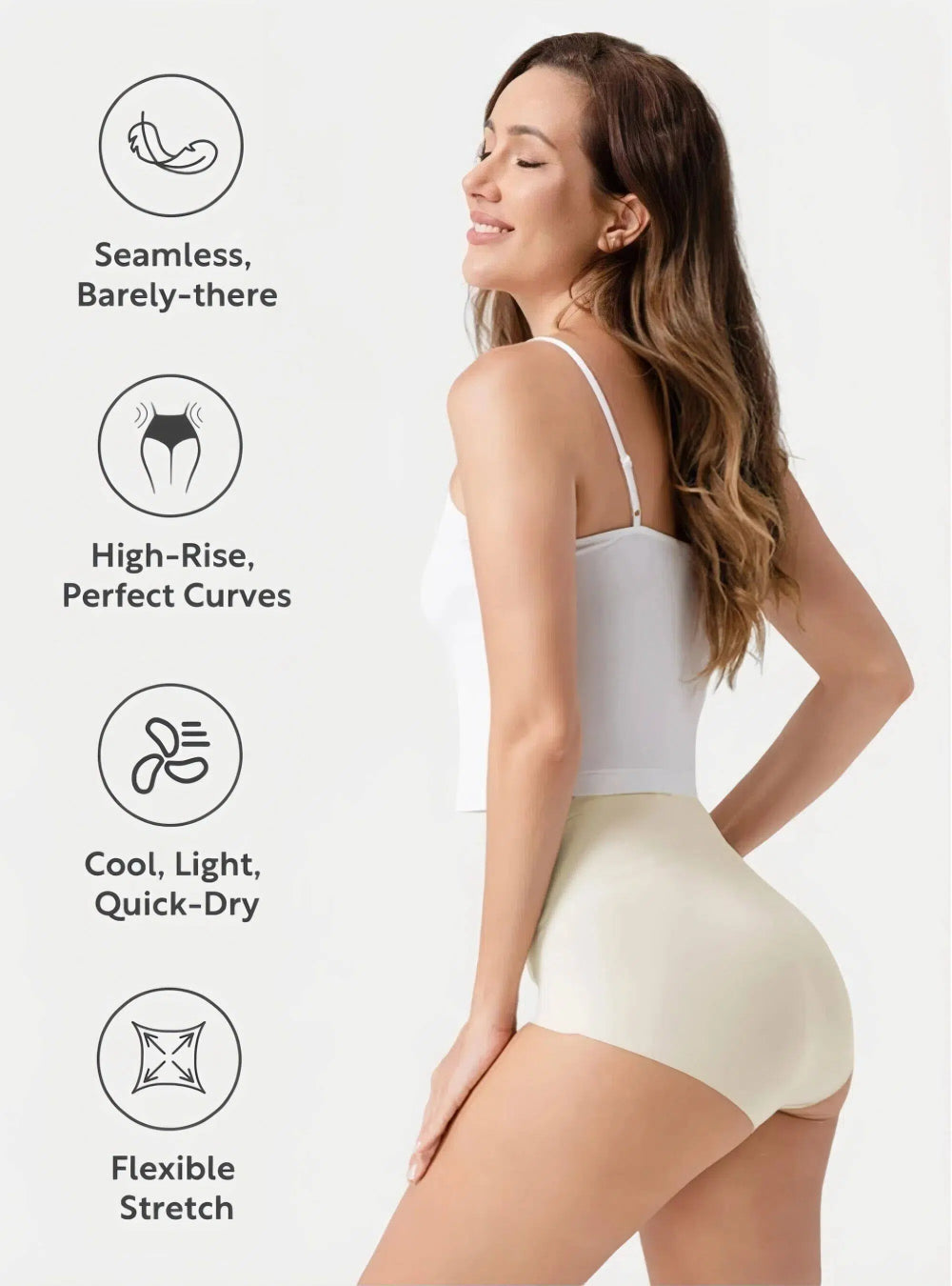 BLISS Seamless — 5-Pack High-Waisted Panties
