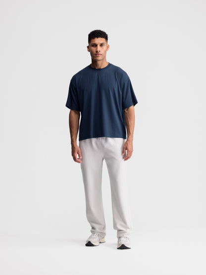 Cropped Oversized Athletic Tee