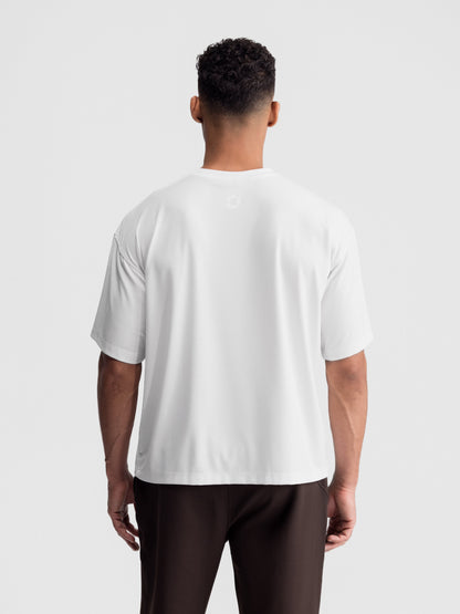 Cropped Oversized Athletic Tee