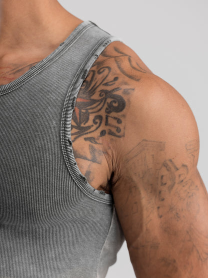 Premium Ultra-Soft Cotton Distressed Fitted Tank 4 Pack