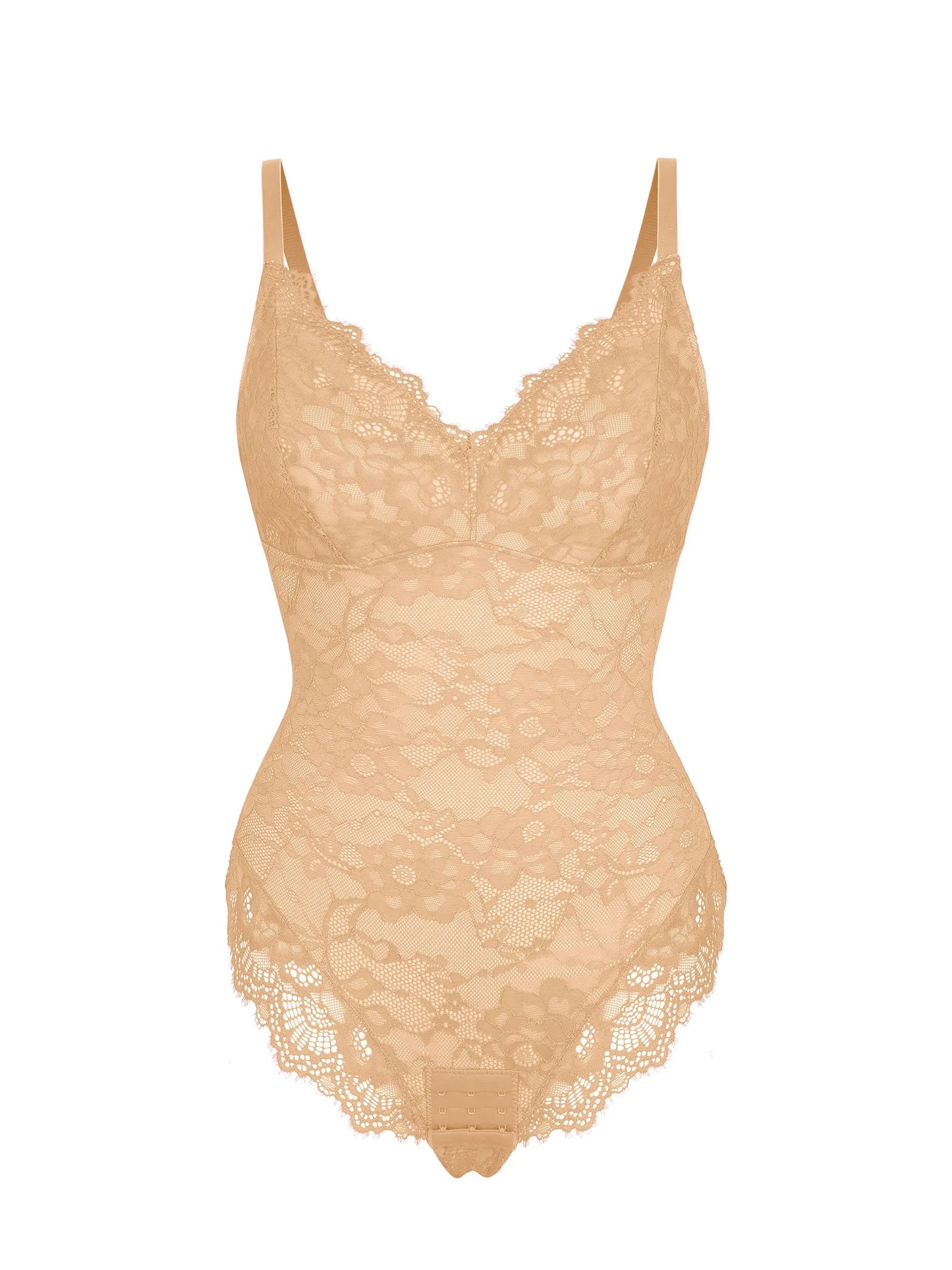 Lace V-Neck Breathable Bodysuit